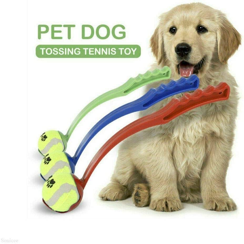 EZONEDEAL Sport Pet Ball Launcher, Dog Toy Ball Launcher, Tennis Ball, Throw the Ball Farther | Light Ball Launcher Stick Comfortable Health Handle, Agility Training Equipment, Catch Pet Ball (Green) image number 6