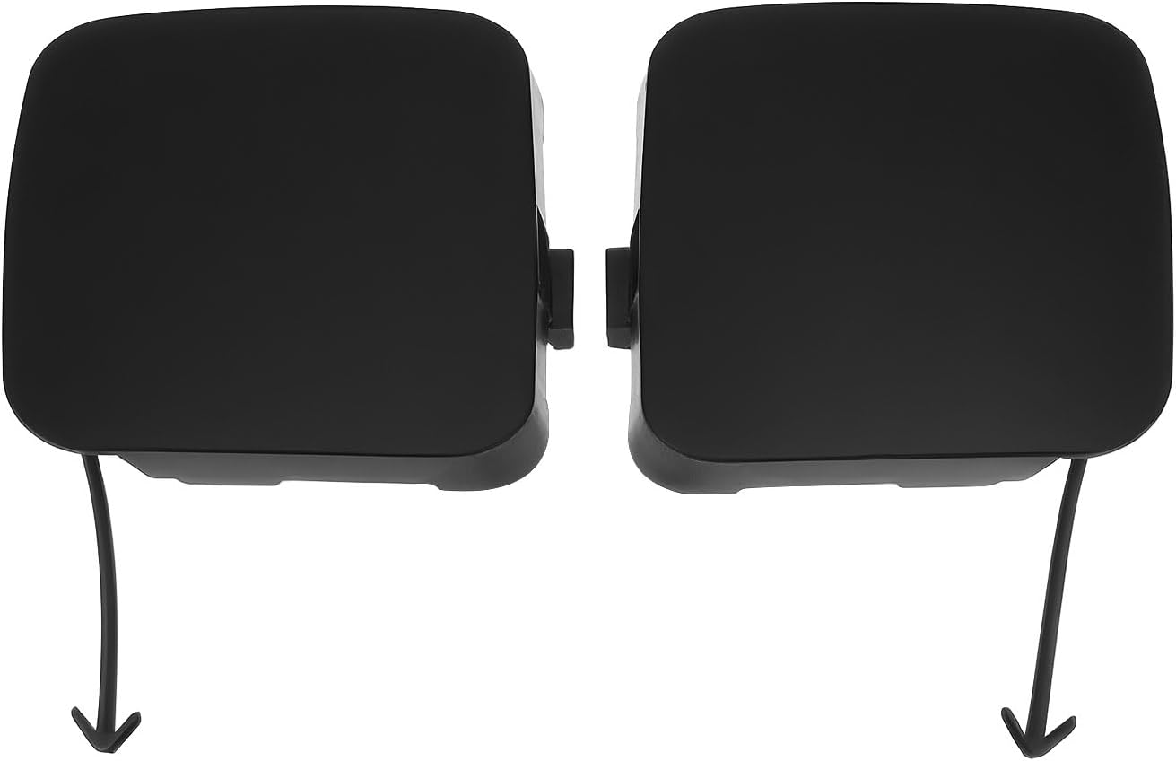 Ecsing 2Pcs Left Right Front Bumper Tow Hook Cover Replacement Part 53825-0R020+53286-0R020 Compatible with Toyota RAV4 2009-2012 image number 1