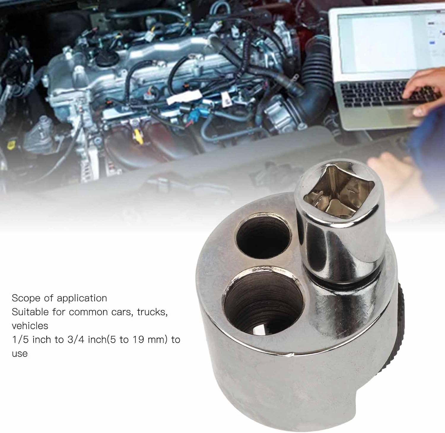 Stud Remover Tool 5 to 19Mm Bolt Extractor Nut Splitter Stud Extractor Tool Bolt Extractor Nut Splitter for Broken Bolt Remover image number 3