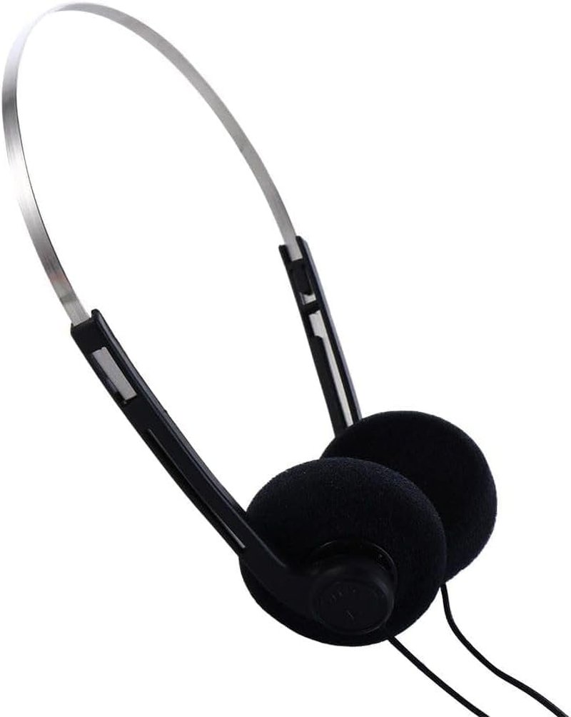 GANPUB Retro On-Ear Headphones,Wired Stereo Headphones,Headphone,Lightweight Portable Headphone with Adjustable Headband On-Ear Earbuds Earbuds and Accessories (Black) image number 1