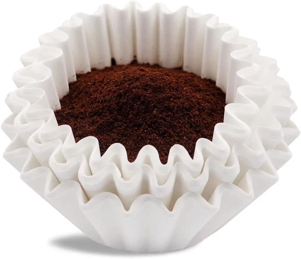 Coffee Filters 8-12 Cup, 7.875 Inch X 3.25 Inch, 100 Count Basket Coffee Filters, White Disposable 8 to 12 Cup Coffee Filter Paper image number 2