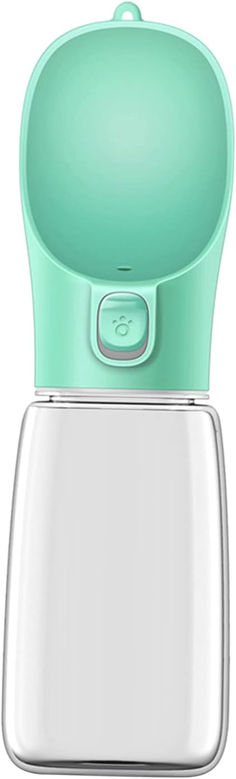 Leakproof Portable Dog Water Dispenser with Drinking Feeder, Outdoor Travel Water Bowl for Dogs & Cats, Green, 550Ml image number 1