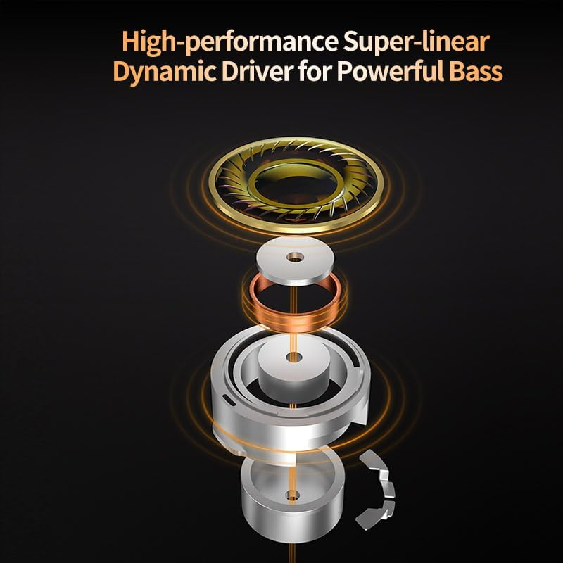 Keephifi KZ ZS12 PRO X IEM, Upgraded 1DD 5BA Iem Headphones KZ In-Ear Monitor Earphones KZ IEM with High Purity Silver Plated Cable for Lossless Transmission (Standard Version, No Micro)