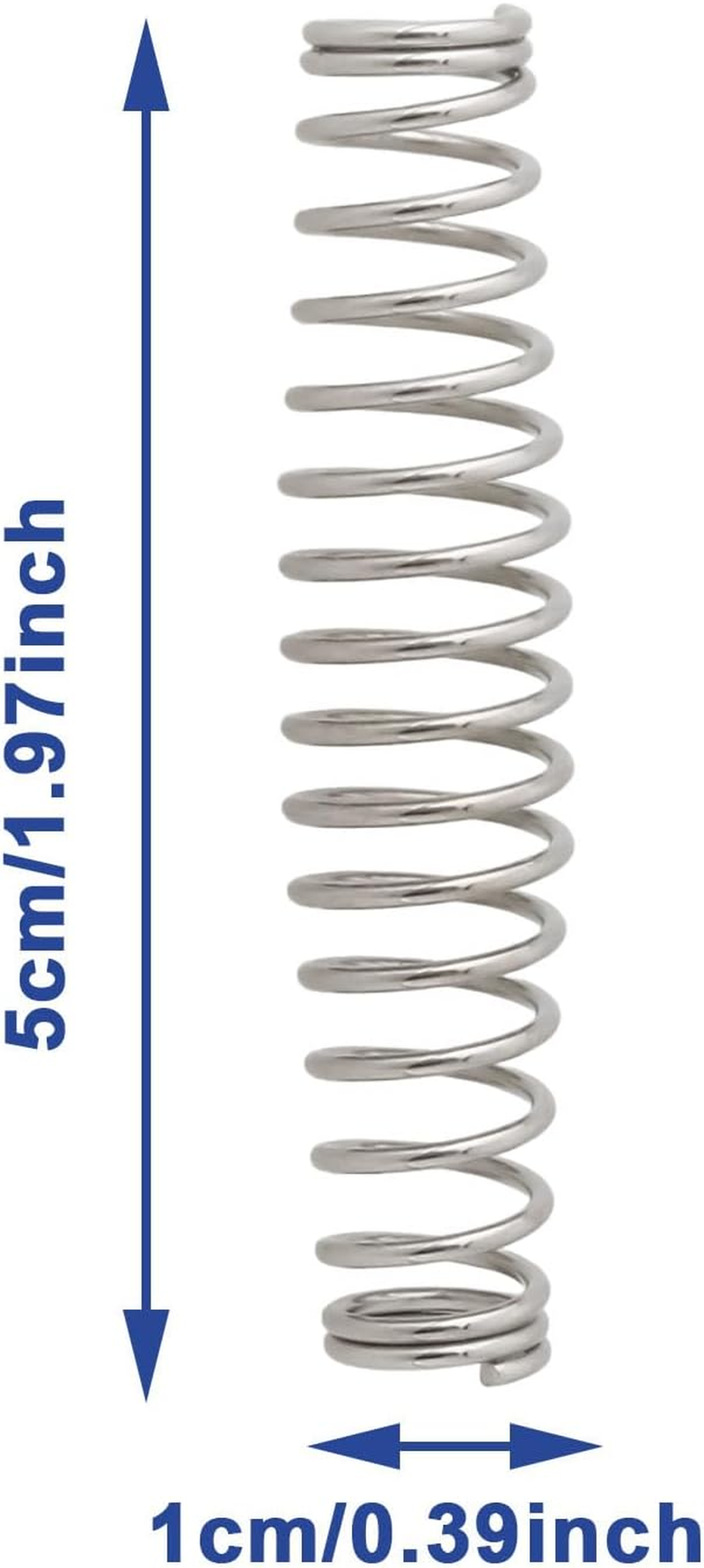 10Pcs Pruning Shears Spring Stainless Steel Replacement Part Precision Pruning Shears Springs Gardening Scissors Springs Pruning Tool Parts for Garden Clippers Trimmers 5X1Cm image number 3