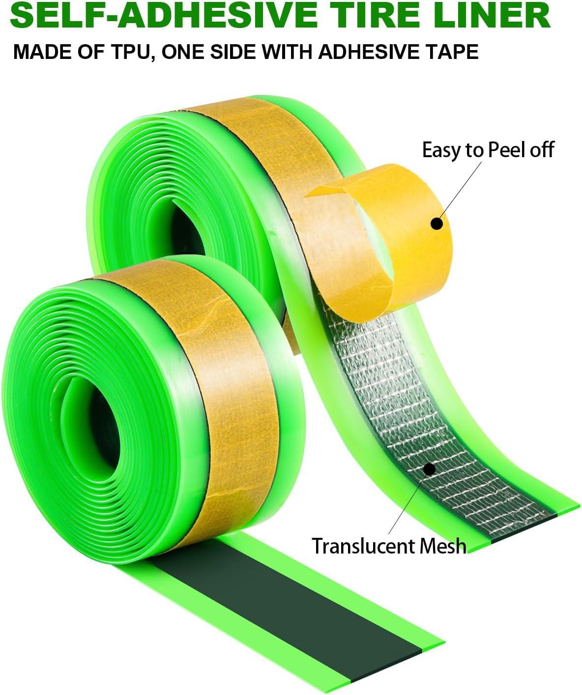 Julai Bike Tyre Liners, Mountain Bicycle Tube Flats Self-Adhesive Protector Puncture Free Compatible with 20 24 26 28 29 image number 6