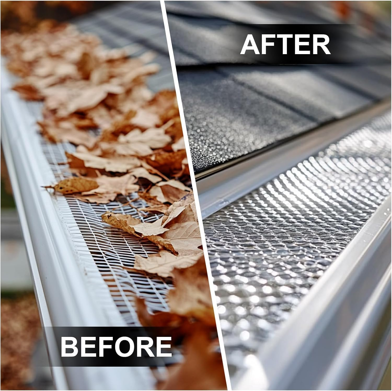 Gutter Cleaning Tools from the Ground, 10.5 FT Adjustable Gutter Cleaning Tool, Gutter Cleaner Ability to Easily Clear Roof Leaves and Debris, 2 Black Brush image number 1