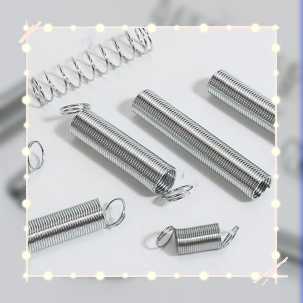 200 Pcs Spring Assortment Kit 20 Different Sizes 4 Mm to 9 Mm Galvanized Steel Extension and Compression Spring Kits for Automotive Repair and Maintenance image number 6