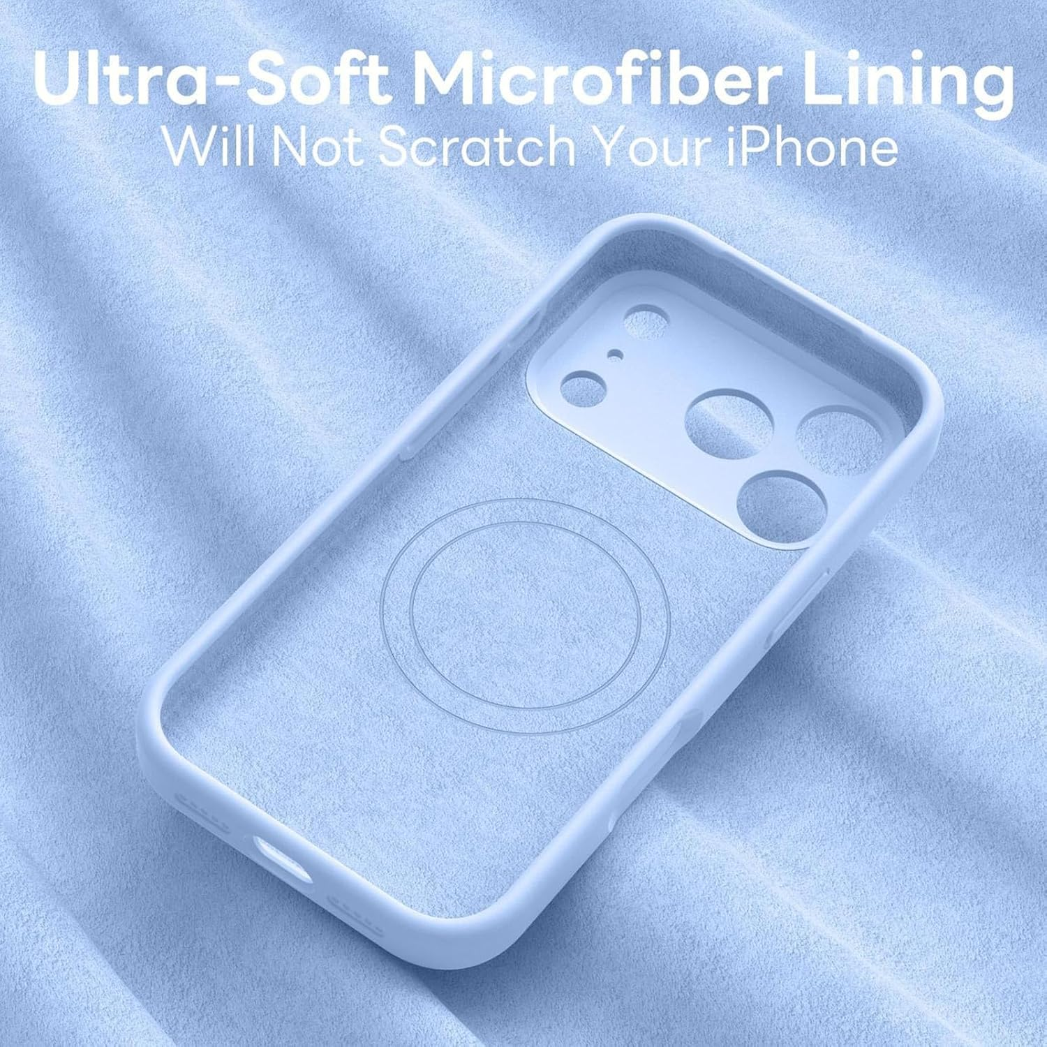 RUNGOS for Iphone 17 Pro Case Magsafe [Hidden Built-In Magnet] (Natural Liquid Silicone & Silky Touch) [10Ft Mil-Grade Shockproof] Soft Microfiber Lining Cover for Iphone 17 Pro Phone Case 6.3'' 2025