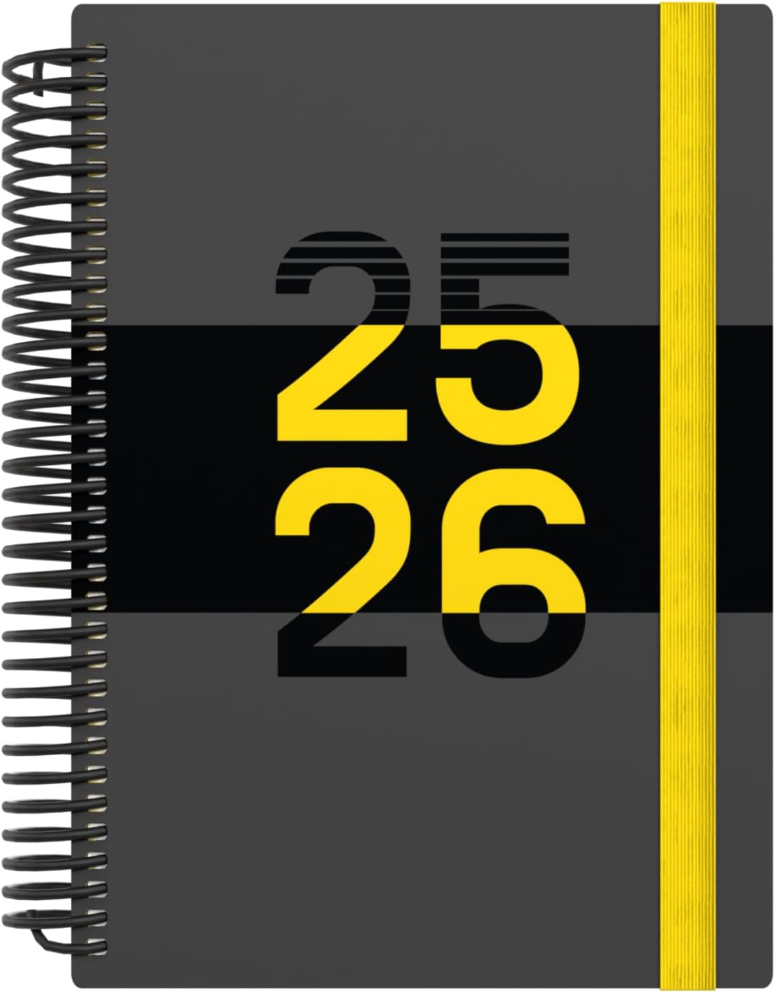 Collins 'Delta' 14 Month Mid/Academic Year Planner, July 2025-August 2026 Day-To-Page Appointments Diary, A5 Wiro Bound Cover, Yellow - Yellow image number 4