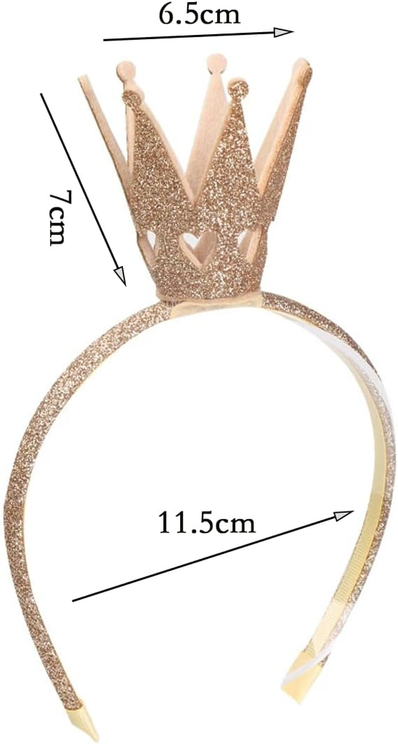 Girls Glitter Crown Hairband Princess Headband Bands for Women Baby Kids Toddler, Crown Shiny Headband Girls Rhinestone Headwear Hair Accessories for Birthday Party image number 2
