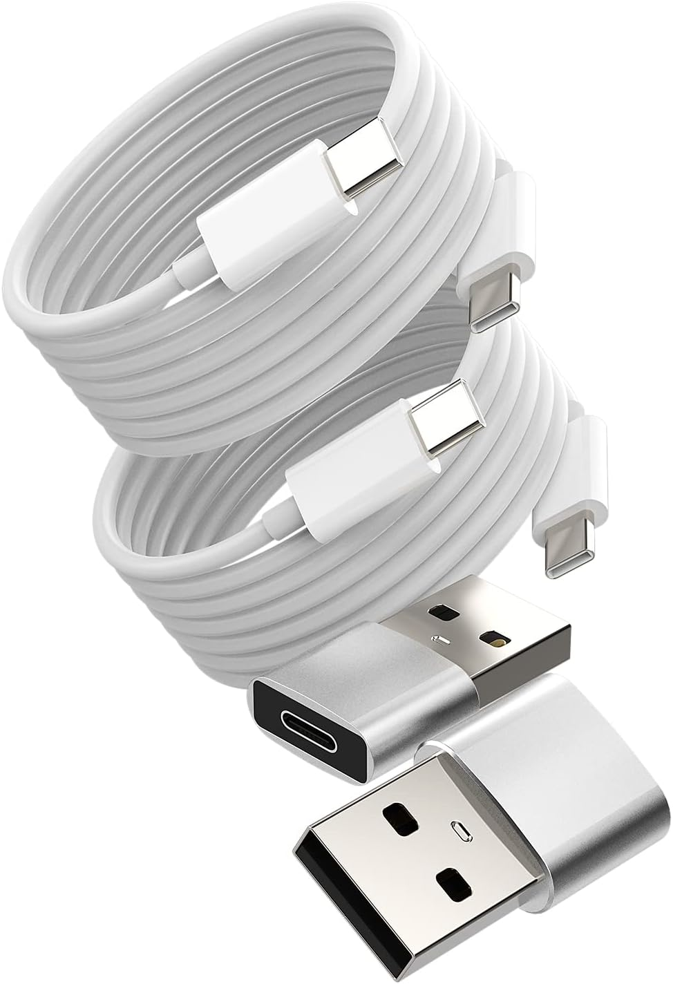 USB C Cable to USBC Charger Extension USB a Adapter Charging Fast Cord Power Data Type Thunderbolt 2 3 4 Port Extender Compatible for Apple for Ipad Pro Macbook Air Galaxy S21 S20 S10 Pixel image number 6