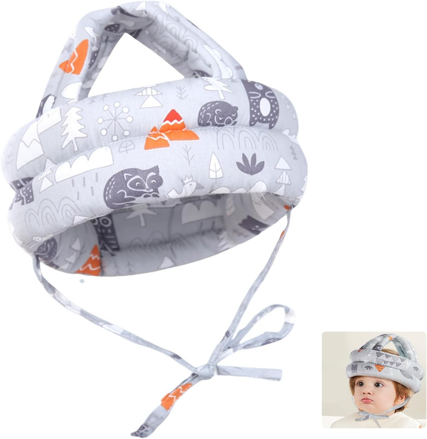 Baby Head Protector Helmet for Crawling and Walking, Infant Safety Headguard for 6-36 Months, Soft Cushion and Secure Design, Baby Head Protection, Safety Helmet image number 1