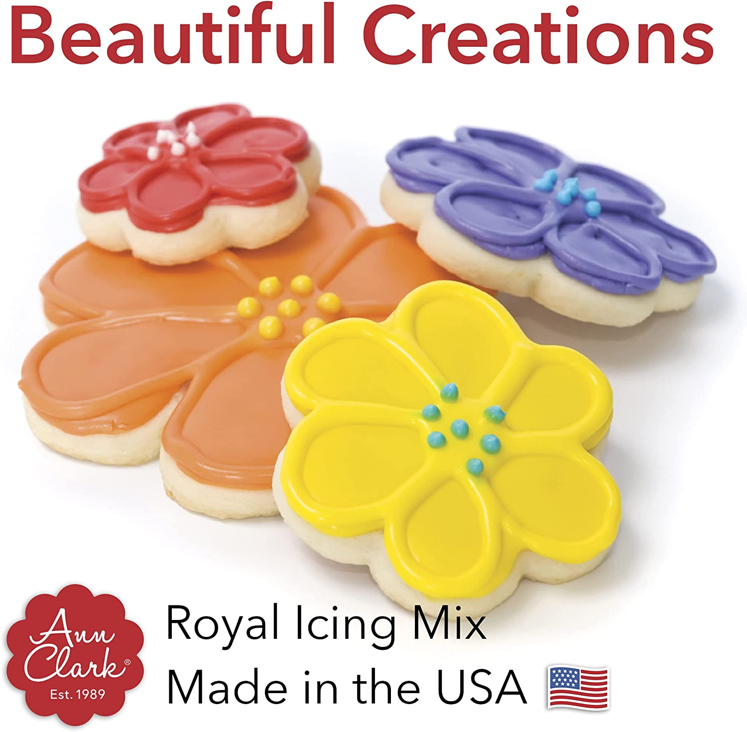 Ann Clark Royal Icing Mix Makes 2 Cups (16 Oz) of Cookie Icing image number 5