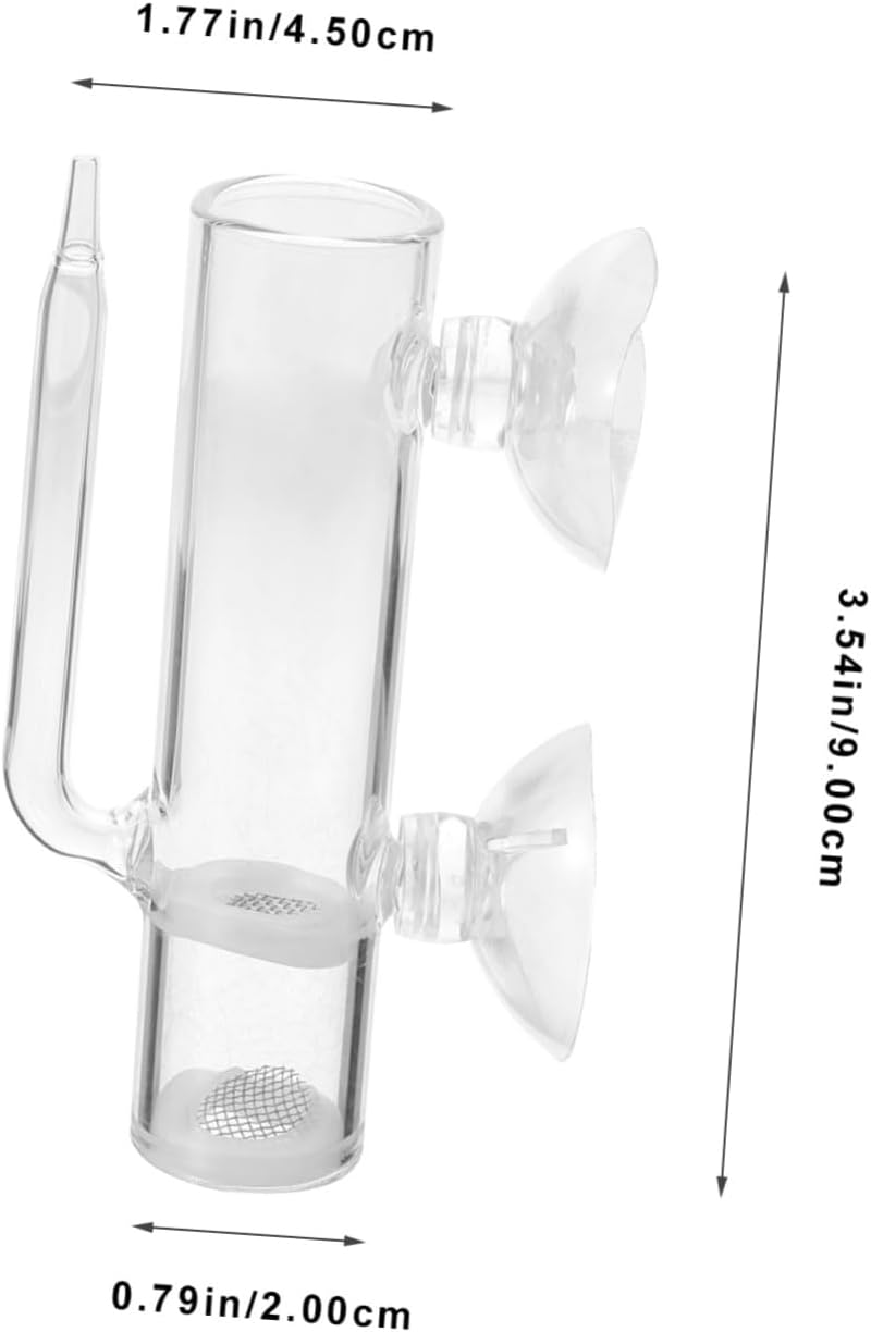 BUGUUYO Glass Shrimp Hatchery Box with Suction Cup Fish Incubator Tube, Brine Shrimp Eggs Hatchery Kit for Aquarium Breeding Tanks, Glass Isolation Case for Aquatic Pets image number 2