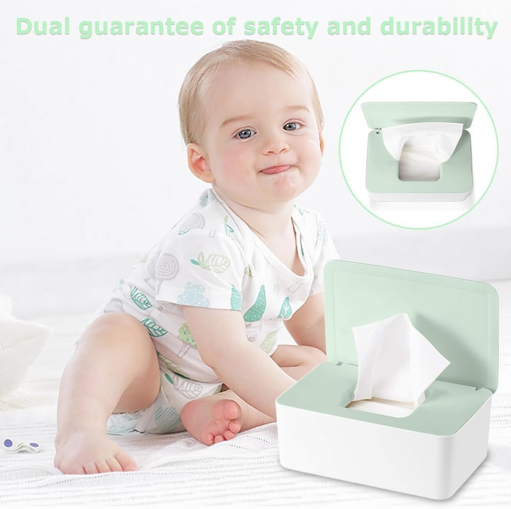 Multi-Functional Lidded Storage Box Set: Wet Wipe Box + Mask Box + Tissue Box, Suitable for Office/Home/Bathroom/Kitchen image number 5