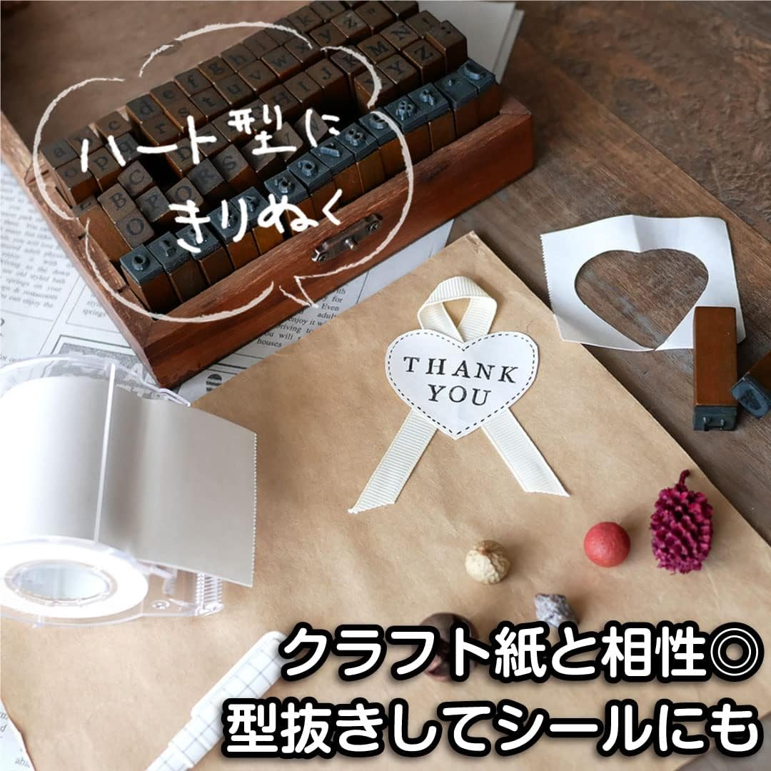 Yamato NOR-50CH-1 Sticky Notes, Notes, Roll Tape, with Cutter, Recycled Paper, Yellow, 2.0 Inches (50 Mm) X 32.8 Ft (10 M) image number 6