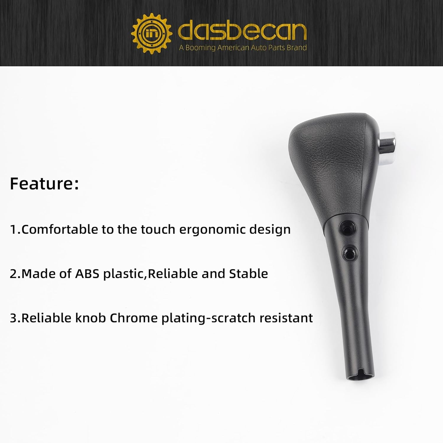 Dasbecan Shifter Knob Handle Compatible with Honda Accord 2003‑2006 Automatic Gear Shift Handle Lever Replaces 54130-SDA-A84ZB 54130-SDA-A51 image number 3