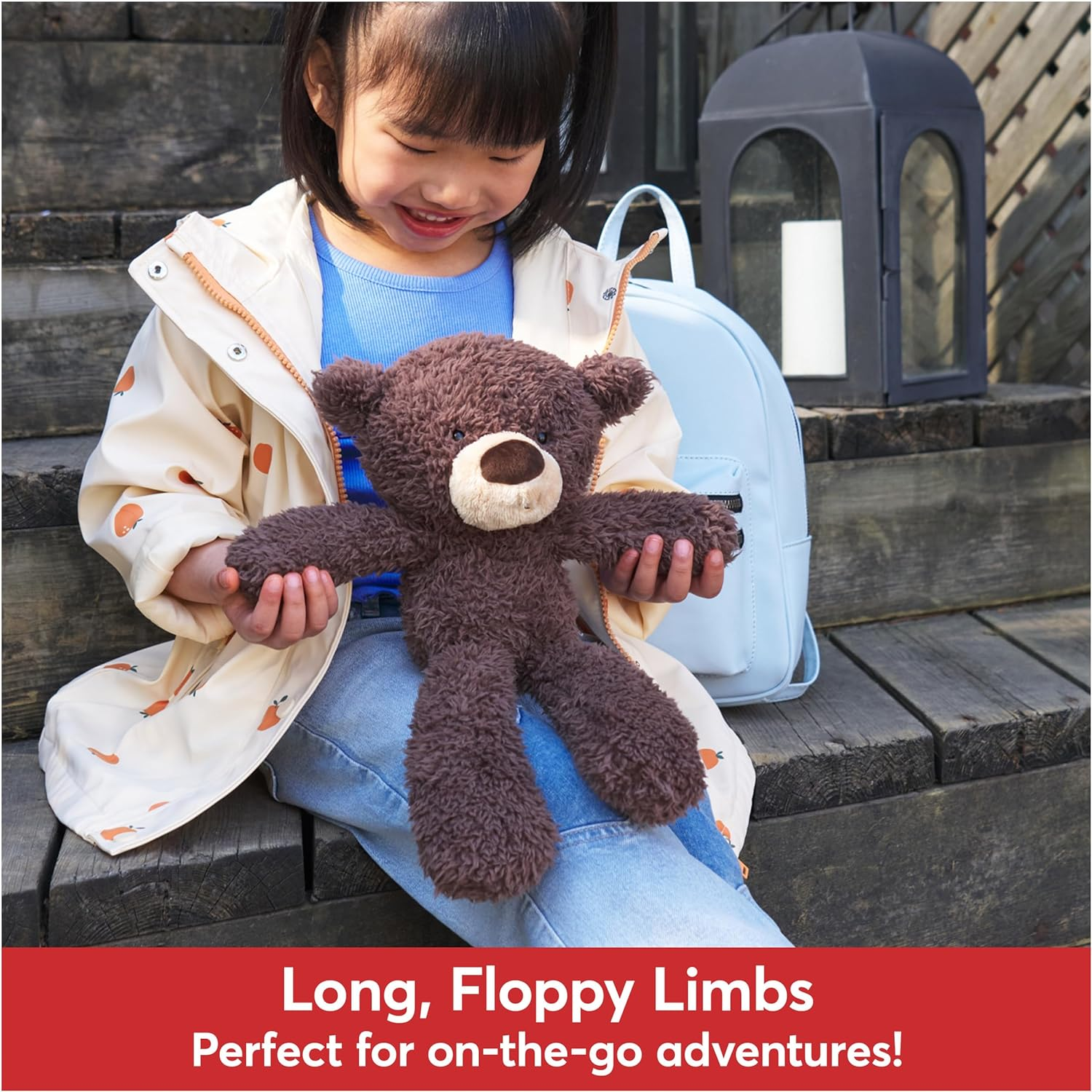 GUND 4059989 Fuzzy Teddy Bear Stuffed Animal Plush, Gray, 13.5" Stuffed Animal, Gray, 34.29 Cm image number 5