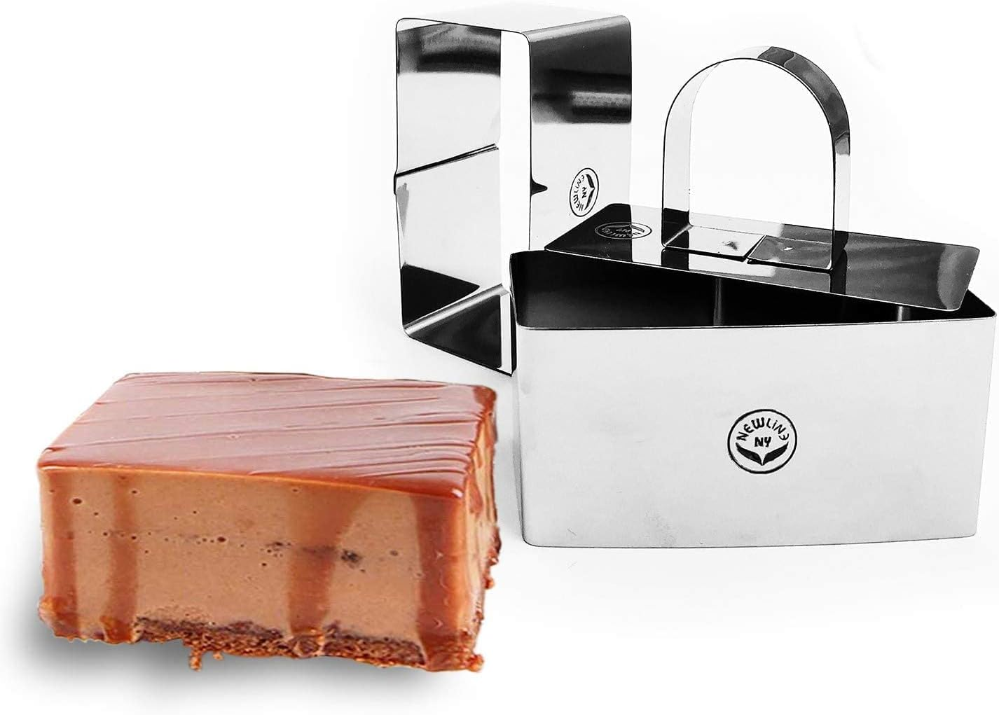 Newlineny NY3 Stainless Steel Dessert Rings (12 Pcs) Molding, Layering, Cake Cutter image number 4