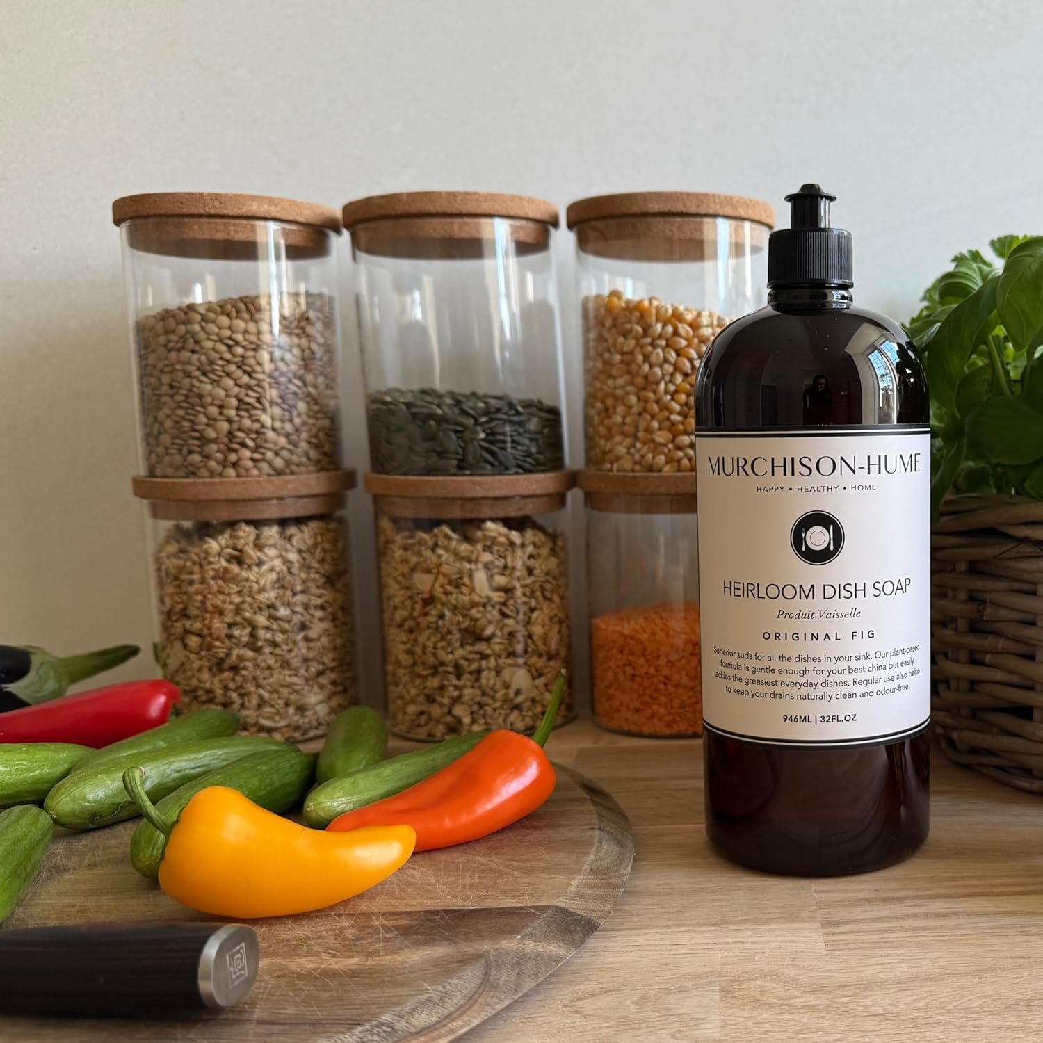 Heirloom Dish Soap, Made in Australia, Plant-Based, Non-Toxic, Biodegradable, Refill 946Ml (Original Fig) image number 6