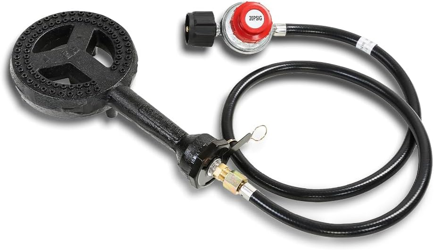 Concord 6" Diameter High Pressure Burner Head with Brass Orifice and Build in Stand (Burner Head with Regulator Hose) image number 6