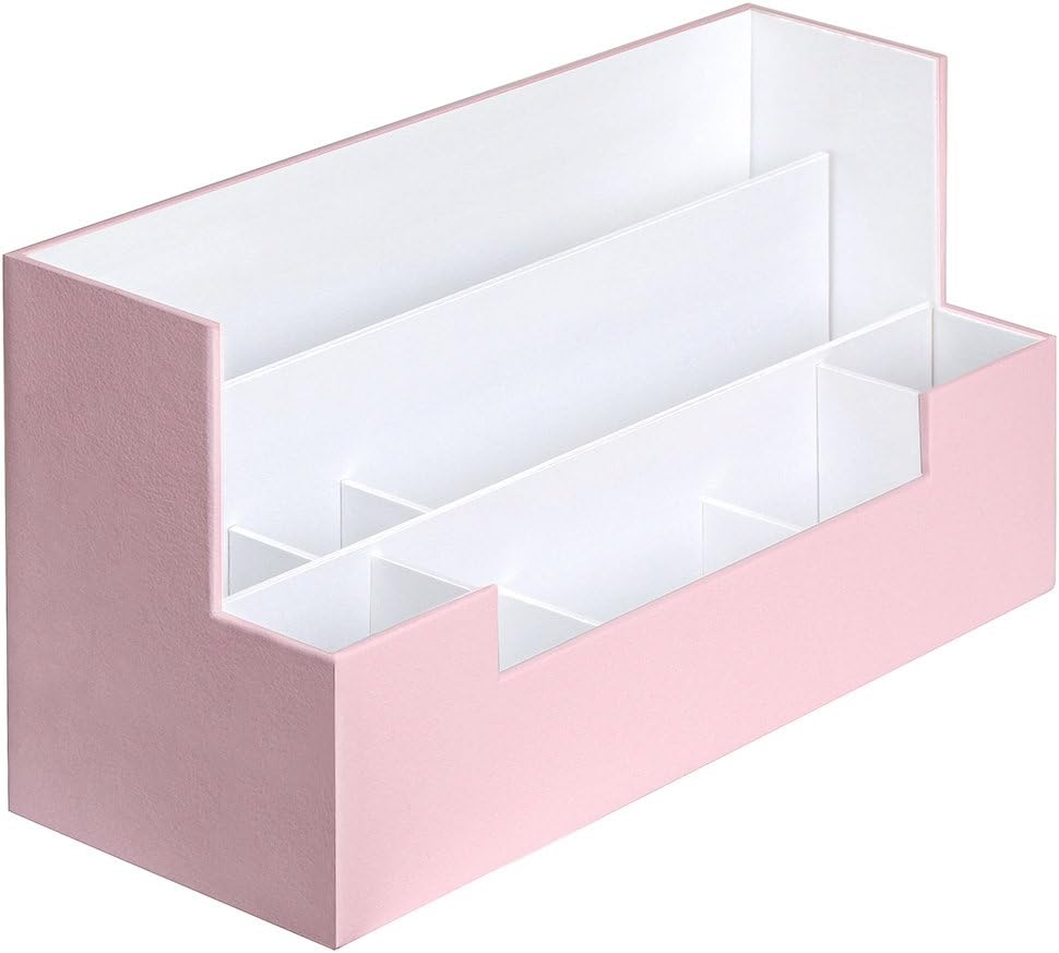 Desk Supplies Office Organizer Caddy (Pink, 13.4 X 5.1 X 7.1 Inches) Jackcubedesign-:Mk268D