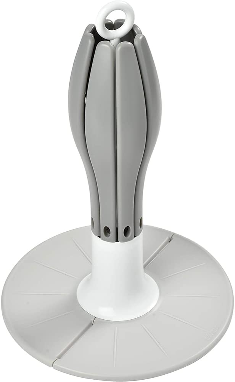 BEABA Foldable Baby Bottle Rack for Drying 8 Bottles and Accessories, Compact and Transportable, Grey - Grey image number 5