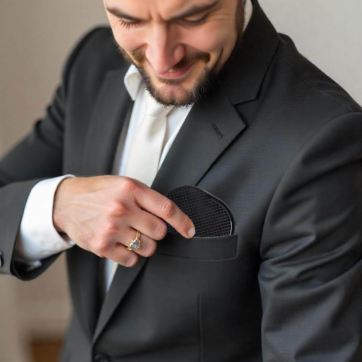 12Pcs Palm Combs for Men, Portable Pocket Hand Comb for Men Soft Shampoo Comb Scalp Massage Brush for DIY Hair Styling Scalp Massage and Shower Hair Brush (3.74'' X 2.95'') image number 5