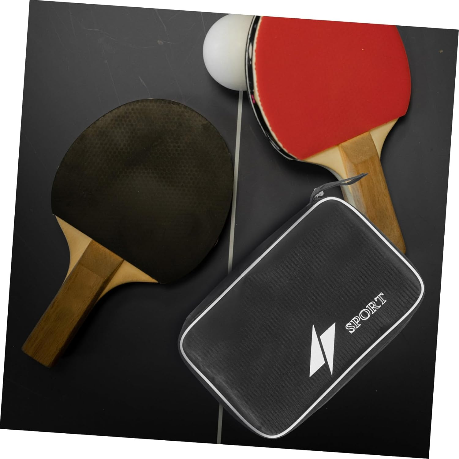 Milisten Table Tennis Bag Tt Racket Cover Table Tennis Racket Cover Table Tennis Bat Holder Table Tennis Paddle Case Table Tennis Racquet Cover Tt Paddle Bag Oxford Cloth Hard Box Pingpong image number 4