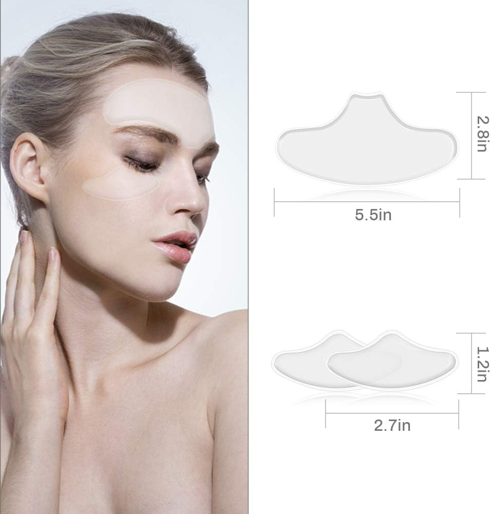 QIEIMUFHD Anti-Wrinkle Chest Pads 100% Medical Grade Care D&eacute;collet&eacute; Pads Silicone Chest Pads Smooth & Prevent Wrinkles Patches, Comfortable, Safe & Cruelty-Free Reusable image number 5