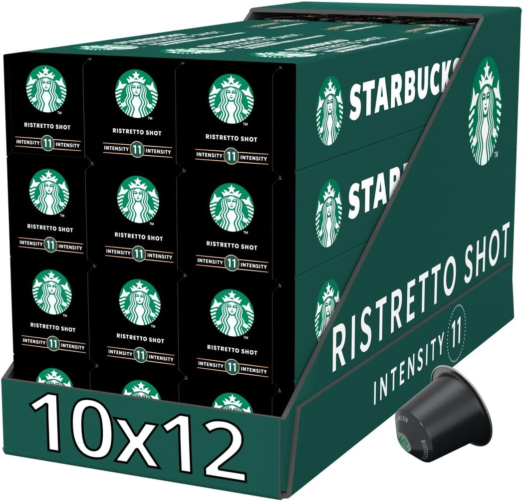 Starbucks by Nespresso Ristretto Shot Coffee Pods 10 Capsules (Pack of 12) image number 3
