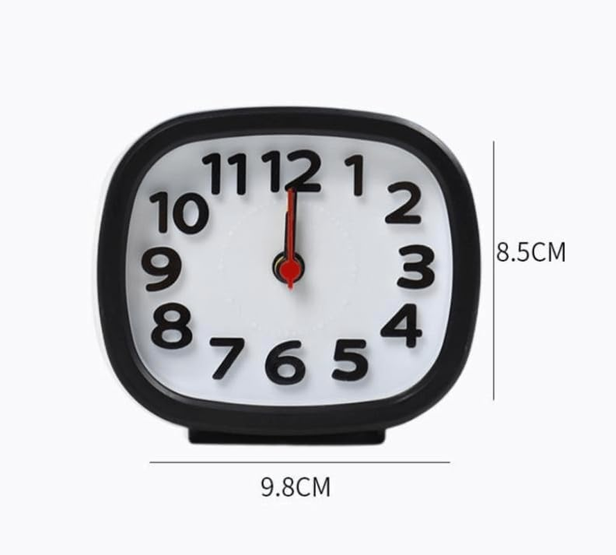 Analog Alarm Clocks for Bedrooms, Digital Alarm Clock for Kids Silent Alarm Clock Wall Clock Decor Wind up Clock Compact Alarm Clock Travel Home Decoration Small Clock