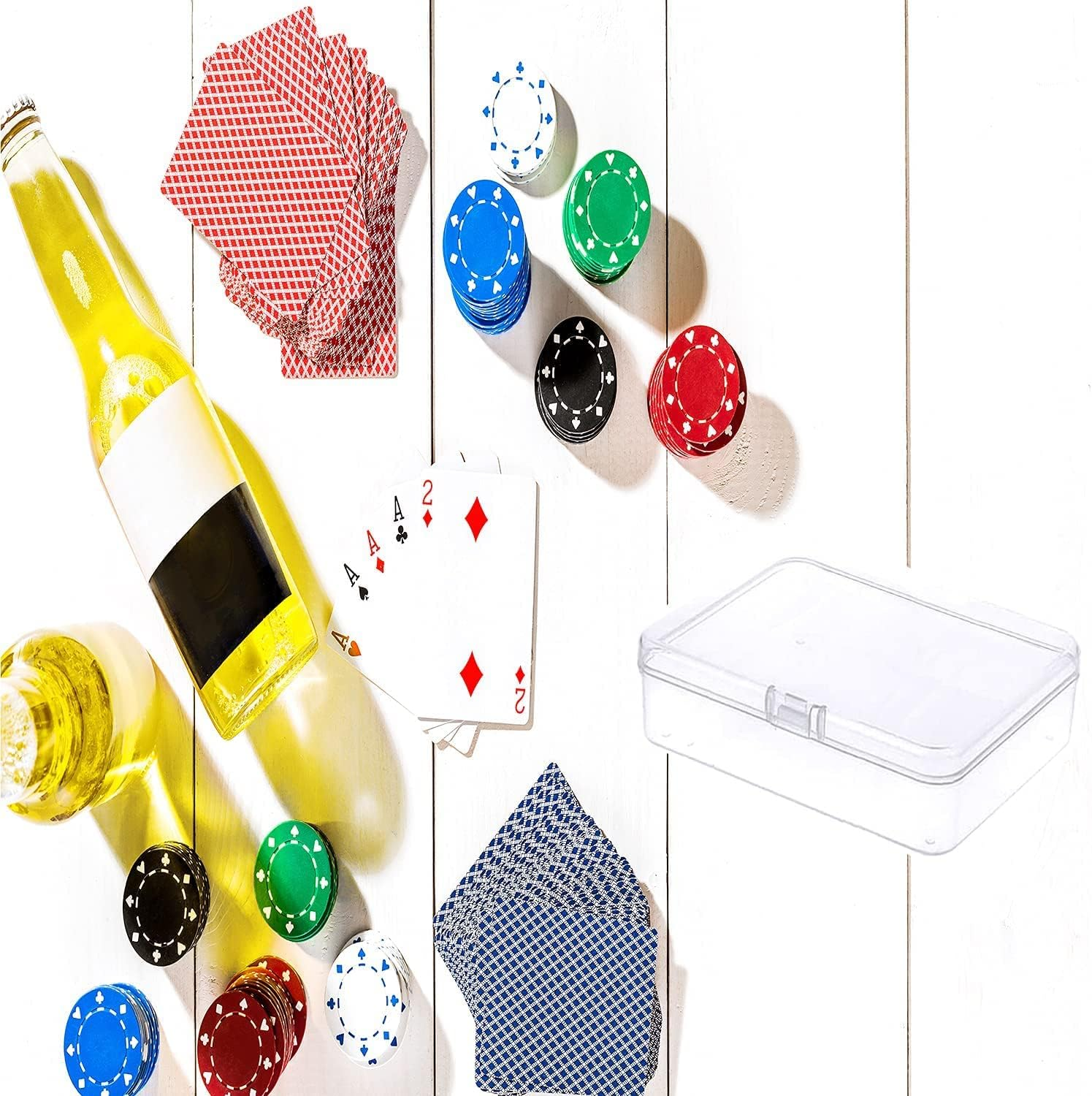 6 Pcs Mini Plastic Storage Containers Box with Lid, 3.5X2.4 Inches Clear Rectangle Box for Collecting Small Items, Beads, Game Pieces, Business Cards, Crafts Accessories image number 6