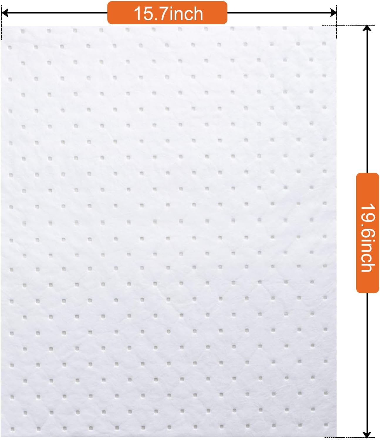 15" X 20" Heavyweight Oil Absorbing Pads,White Absorbing Heavy Weight Oil-Only Absorbent Mat Pad 30Pad (30PCS) image number 5