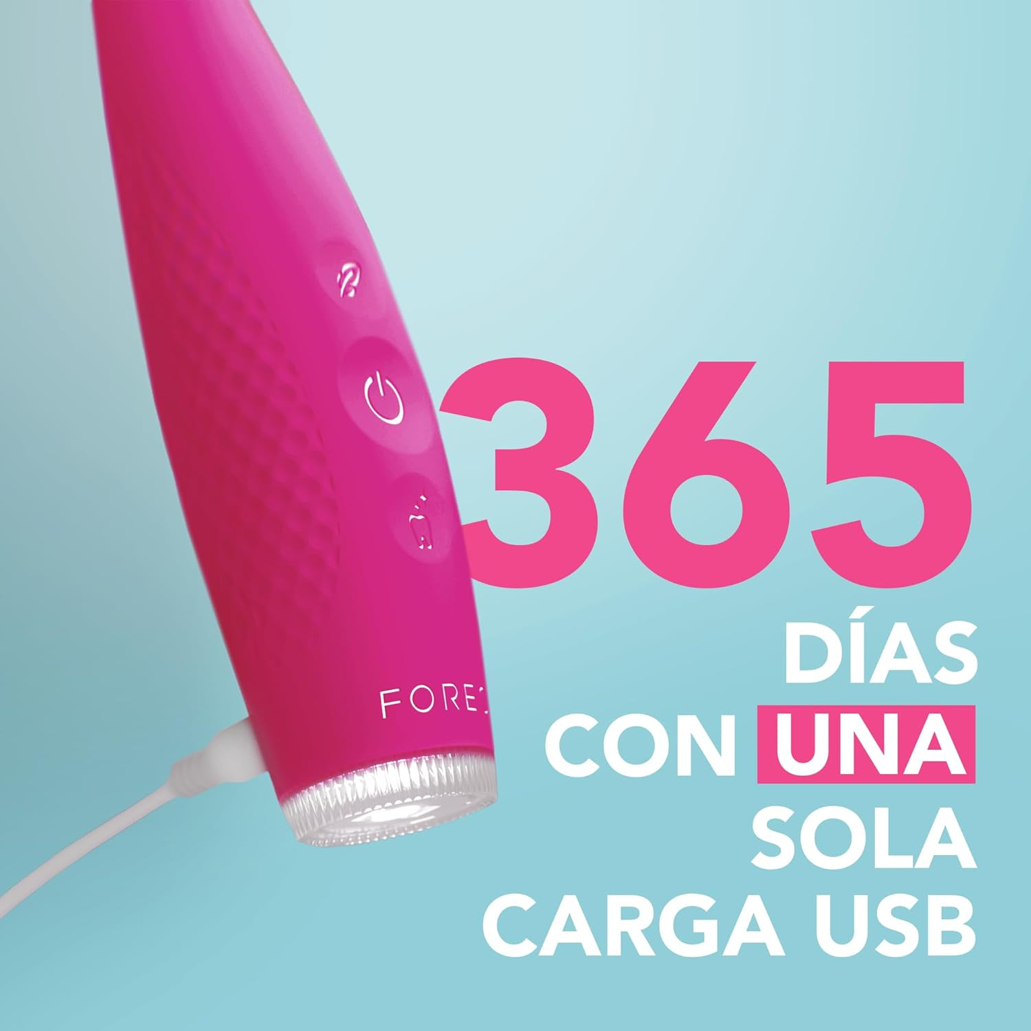 FOREO ISSA 4 Electric Toothbrush &ndash; 4-In-1 Rechargeable with Extra Brush Head, Soft Bristles, Long-Lasting Use, Gentle Cleaning - Fuchsia image number 6