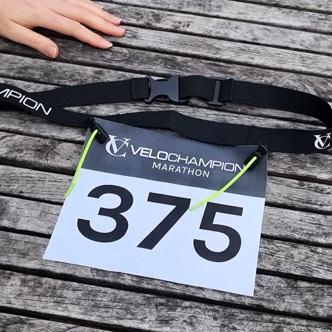 Velochampion Triathlon Running Waist Belt. Elasticated Stretch Fit Clip Fastening for Running, Triathlon, Cycling Marathon image number 6