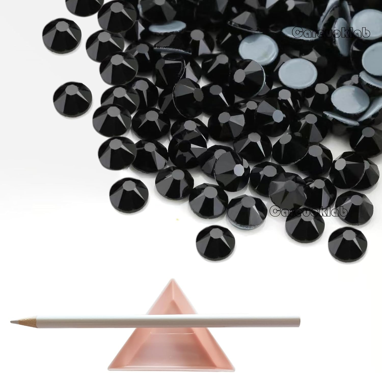 1440 Pack Hotfix Rhinestones, Careuoklab Flatback round Gems Glass Stones Crystal Rhinestones for Crafts Clothing Dance Costumes Shoes Bag Decoration (Red, SS20)