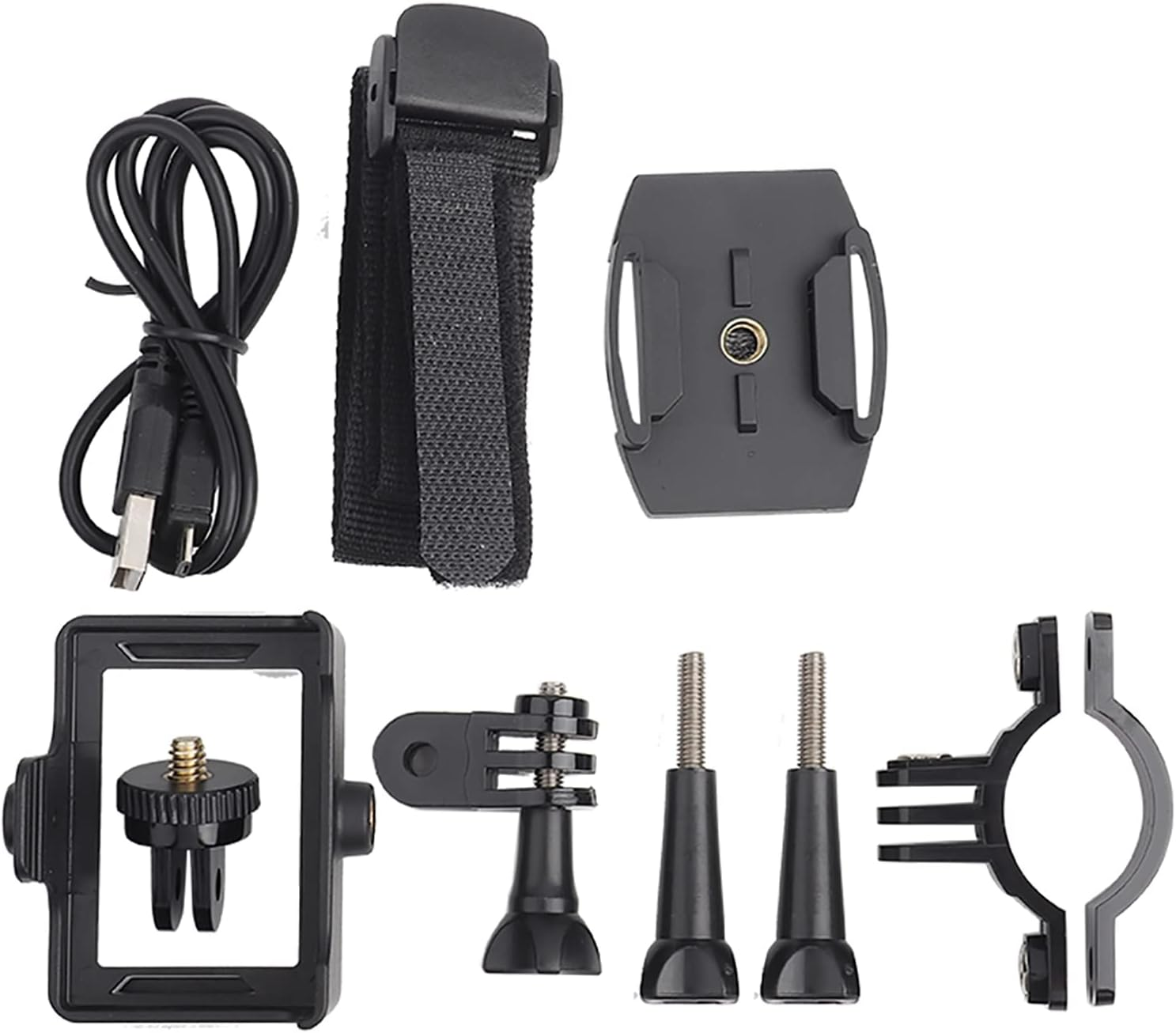 2.0 Inch Action Camera, 140&deg; Wide Angle Helmet Camera with Helmet Holder 30M/98Ft Underwater Waterproof Snorkel Surf Camera Professional Sports Camera for Cycling, Underwater Vlog(White) image number 6