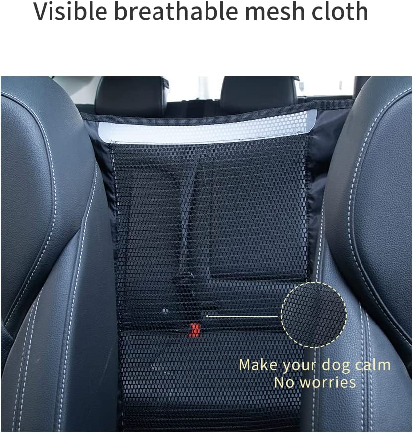 Ondoing Dog Barrier Pet Car Back Seat Fence Isolation Kid Safety Travel Guard Mesh Net for Dos Cats Babies Car Barrier Grey image number 1