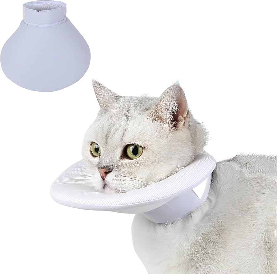 Cat Recovery Collar Soft,Cat Cone Collar Alternative,Neck Cone for Cat After, Collar for Cat Kitten Puppies (Blue, M) image number 2