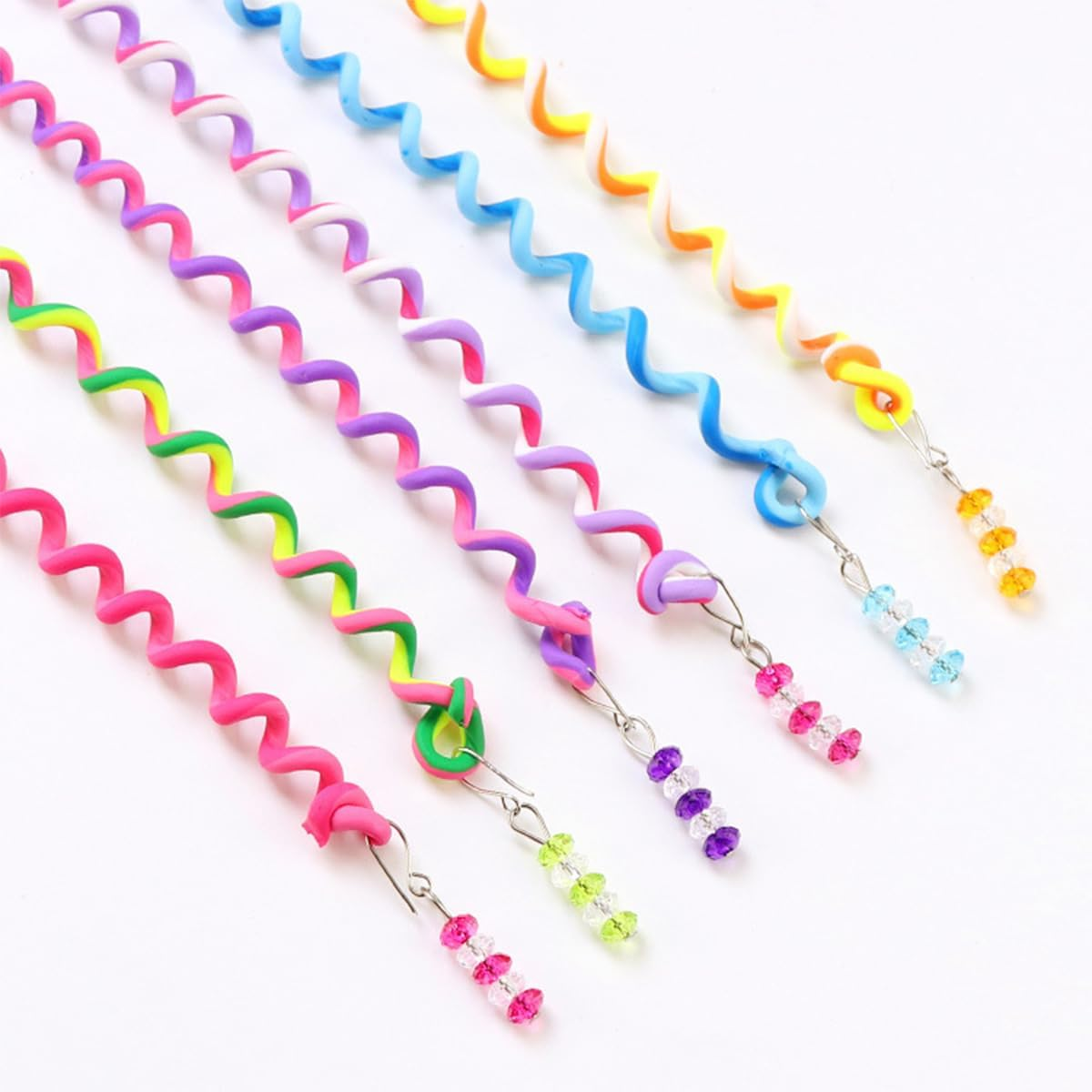 VOANZO 24 Pcs Hair Accessories Girls Set Girls Colorful Hair Twist Tool DIY Accessories Braided Hair Styling Accessories for Gift Daily Dress Up image number 5