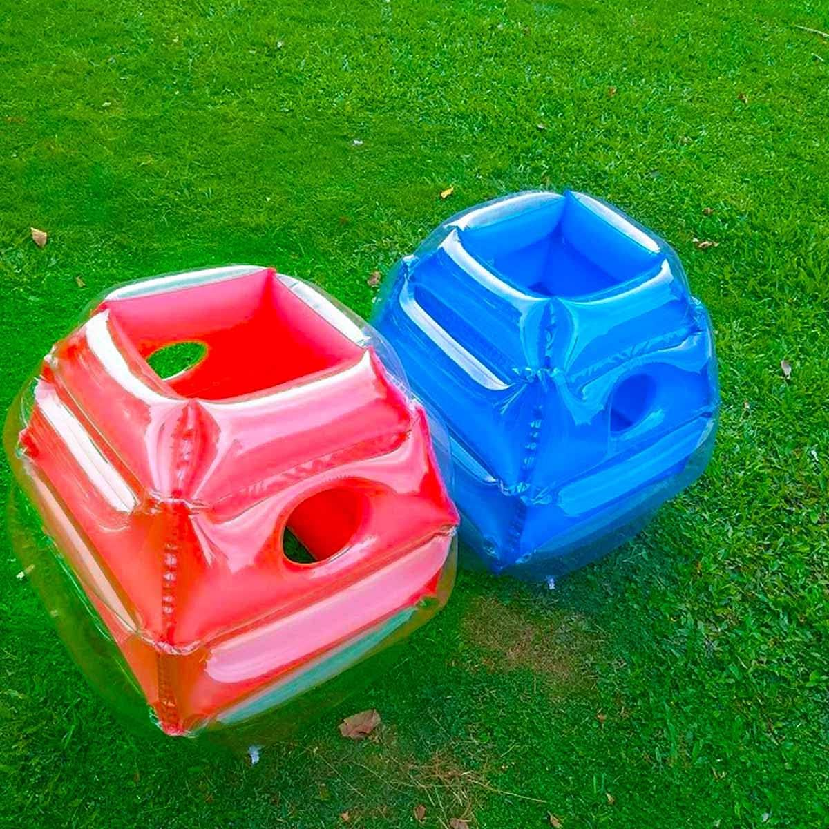 2 St&uuml;ck Lawn Bumper Balls, Kinder Hinterhof Spiele Erwachsene Patio B&auml;lle, Spielplatz B&auml;lle Rasen Ballons, Gro&szlig;e Aufblasbare Sommer Outdoor-Spielzeug