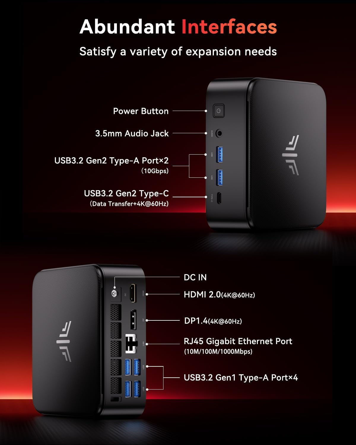 KAMRUI E3B Mini PC, AMD Ryzen 5 7430U (6C/12T, up to 4.3Ghz), 32GB DDR4 512GB M.2 SSD Mini Computers, Micro Pc, Gigabit Ethernet/4K Uhd/Wifi 6/Bt5.2/Vesa/Home/Business Mini Desktop Computer