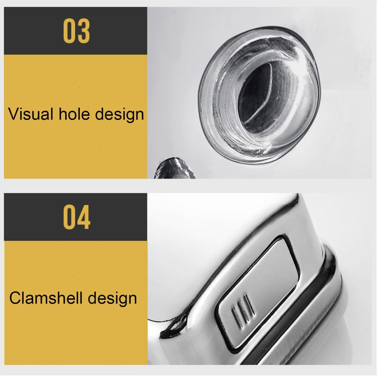 AIMALL Commercial-Grade Stainless Steel Soap Dispenser - Polished Wall-Mounted Lotion Dispenser, Available in 500Ml/800Ml/1000Ml Sizes