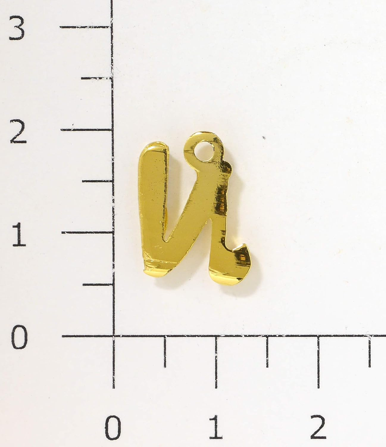 Sofia Co., Ltd. B-41-G Accessory Parts, Alphabet, Rhinestone, with Can, 0.6 Inches (15 Mm), Gold, N, 1 Piece image number 3