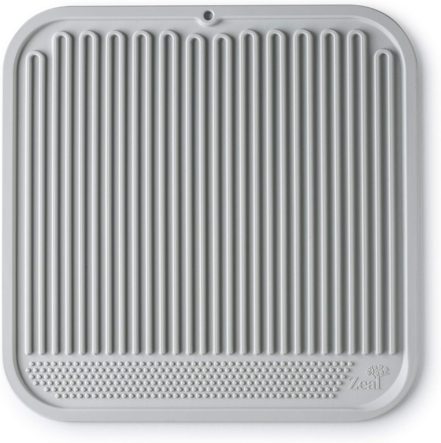 Zeal Silicone Easy Clean, Kitchen Draining Board Mat, French Grey, 31 Cm, One Size