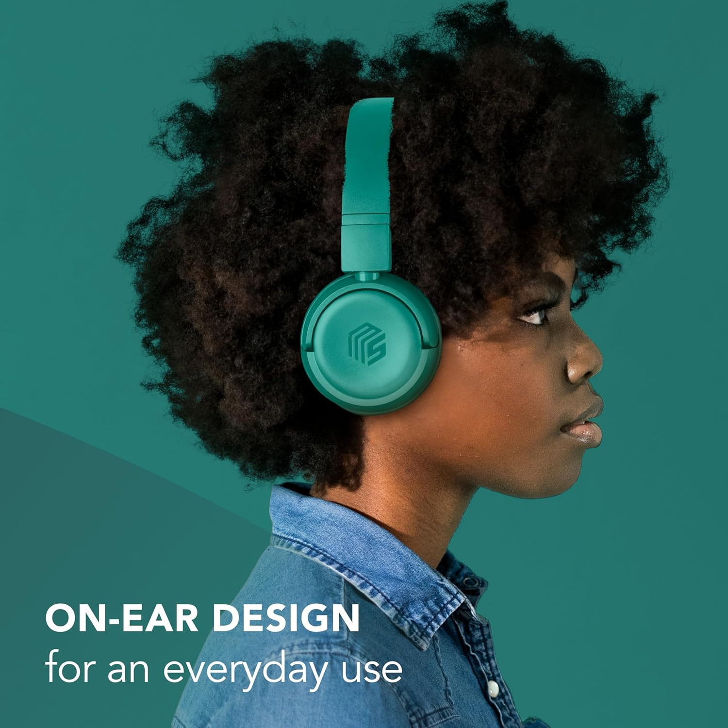 ADSE Music Sound - VIBED - Bluetooth Headset with Rotating and Folding Ear Pads - Padded Headband for Maximum Playtime 35 Hours - Green