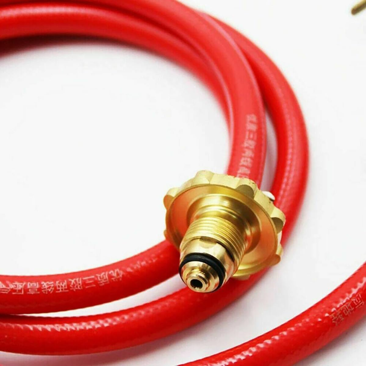 LPG Gas Propane Weed Torch Burner Kit Shrub Weed Grass Killer Butane Gas Garden Tool W/3 Nozzle,1.5M Hose Pipe Kit image number 2