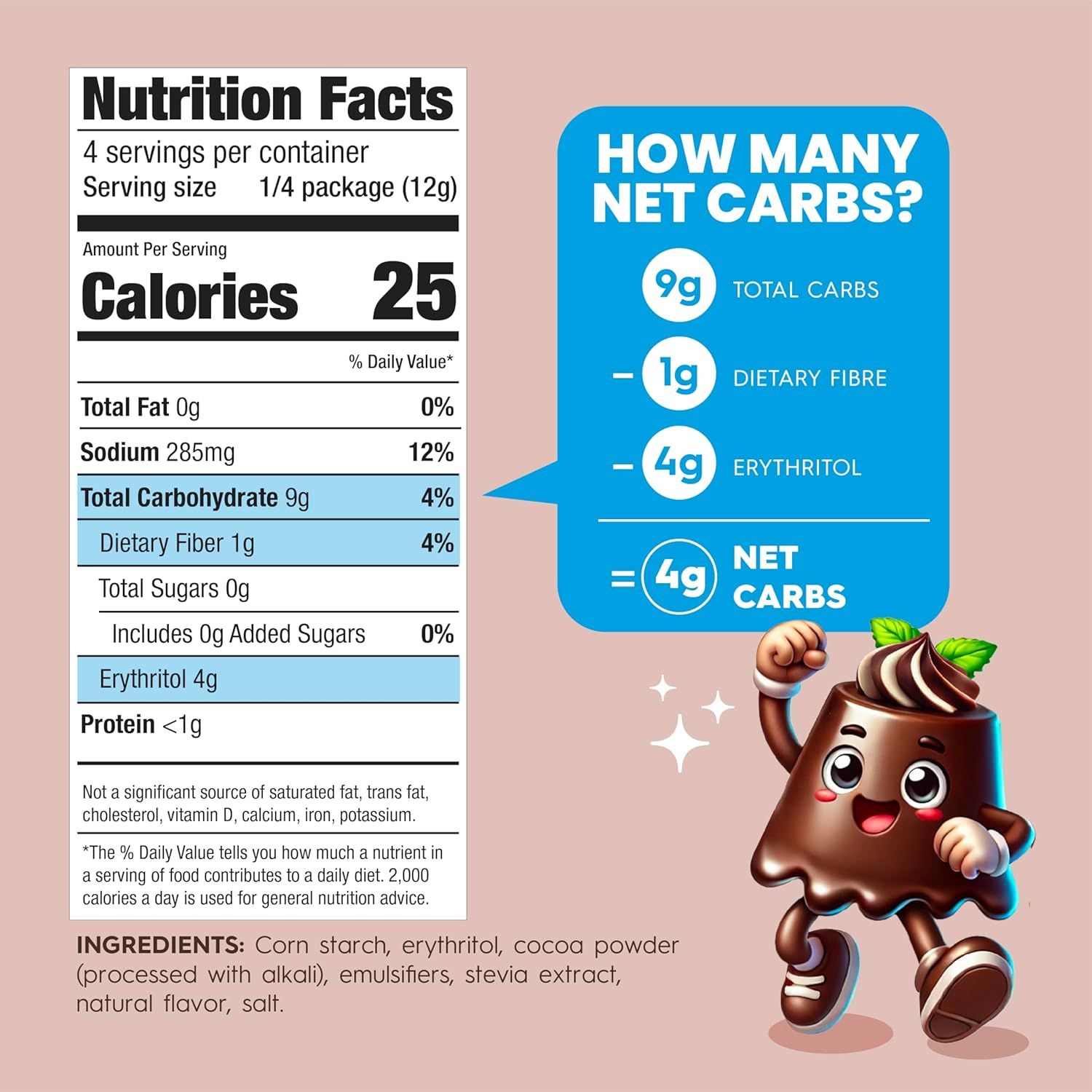 Simply Delish Chocolate Natural Pudding and Pie Filling, 48 G image number 5