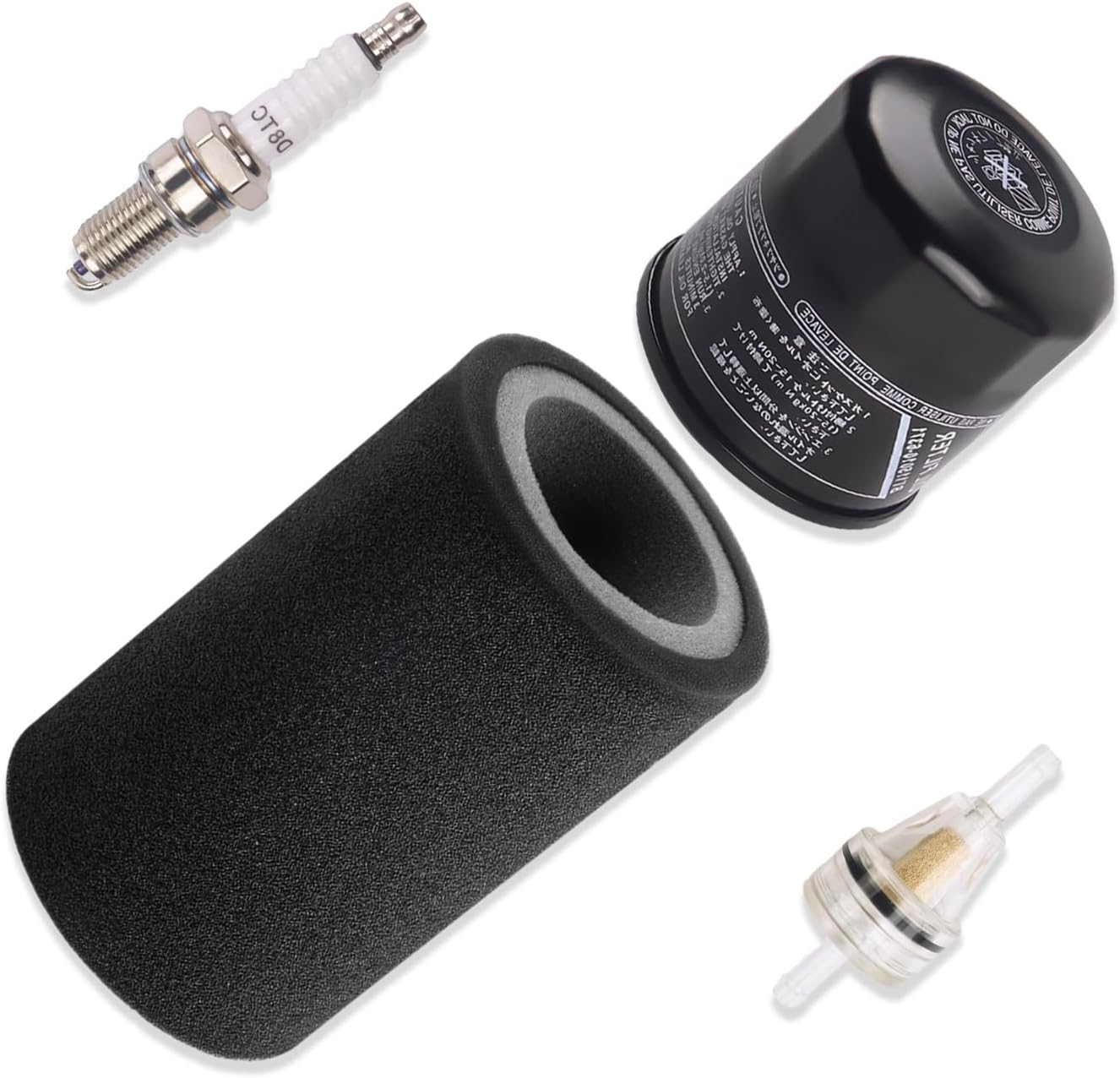 Air Filter Foam Oil Filter Fuel Filter Spark Plug for Yamaha Bruin 350 2004-2006 Grizzly 350 450 2007-2014 Wolverine 450 2006-2010 Wolverine 350 2006-2009 Kodiak 450 400 2004-2006 5UH-E4451-10-00 image number 2